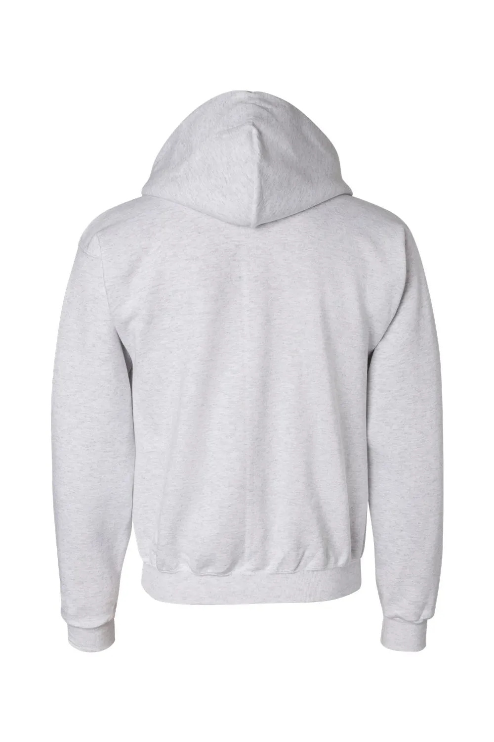 Champion Mens Double Dry Eco Moisture Wicking Fleece Full Zip Hooded Sweatshirt Hoodie w/ Pockets - Silver Grey