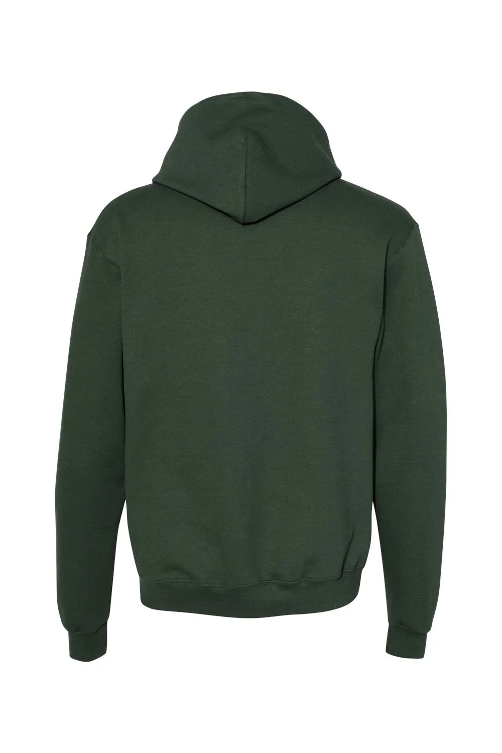 Champion Mens Double Dry Eco Moisture Wicking Fleece Hooded Sweatshirt Hoodie w/ Pouch Pocket - Dark Green