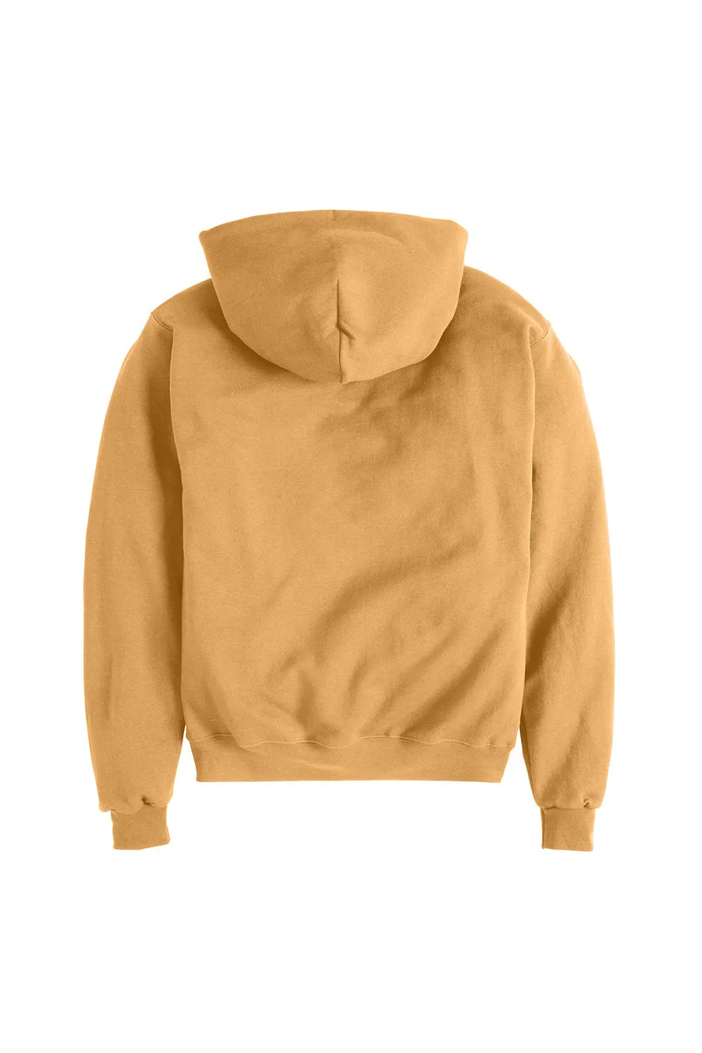 Champion Mens Double Dry Eco Moisture Wicking Fleece Hooded Sweatshirt Hoodie w/ Pouch Pocket - Gold Glint