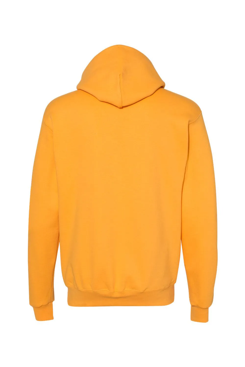 Champion Mens Double Dry Eco Moisture Wicking Fleece Hooded Sweatshirt Hoodie w/ Pouch Pocket - Gold