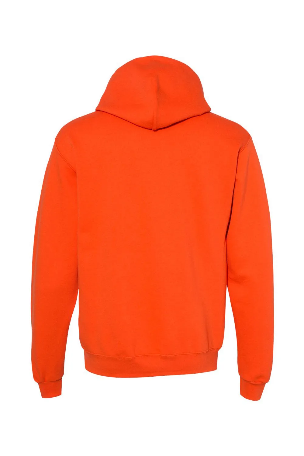 Champion Mens Double Dry Eco Moisture Wicking Fleece Hooded Sweatshirt Hoodie w/ Pouch Pocket - Orange