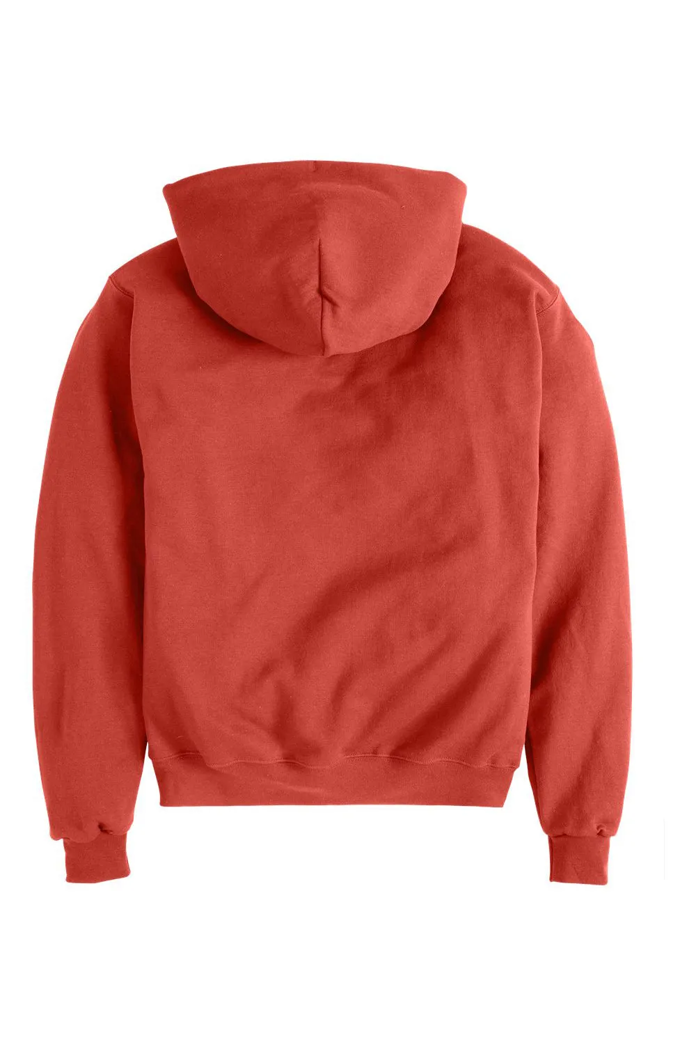 Champion Mens Double Dry Eco Moisture Wicking Fleece Hooded Sweatshirt Hoodie w/ Pouch Pocket - Red River Clay