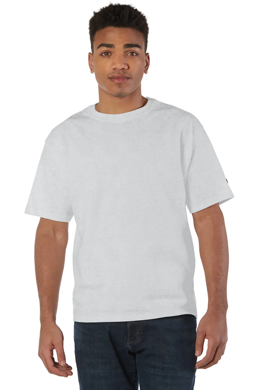 Champion Mens Heritage Short Sleeve Crewneck T-Shirt - Silver Grey