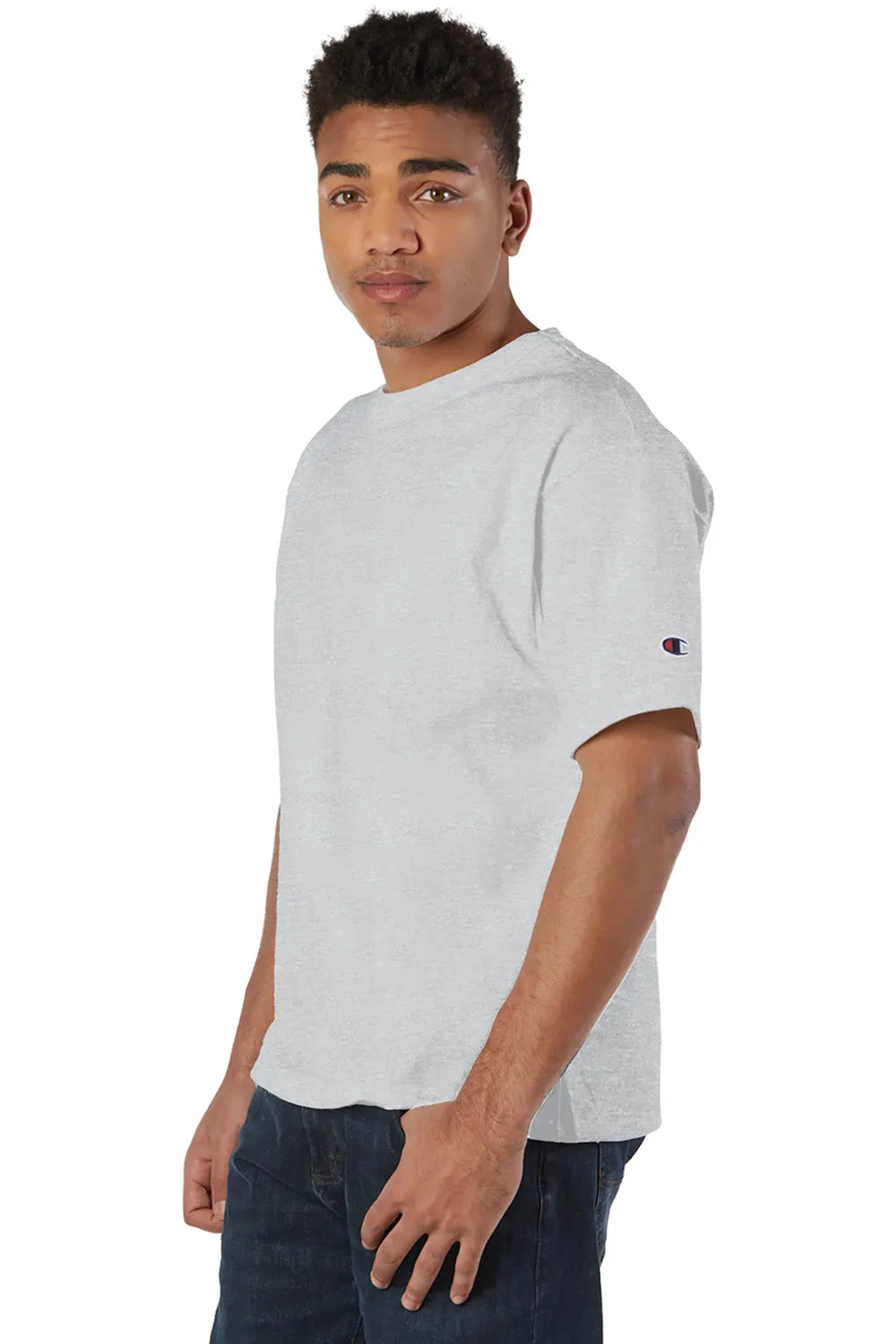 Champion Mens Heritage Short Sleeve Crewneck T-Shirt - Silver Grey