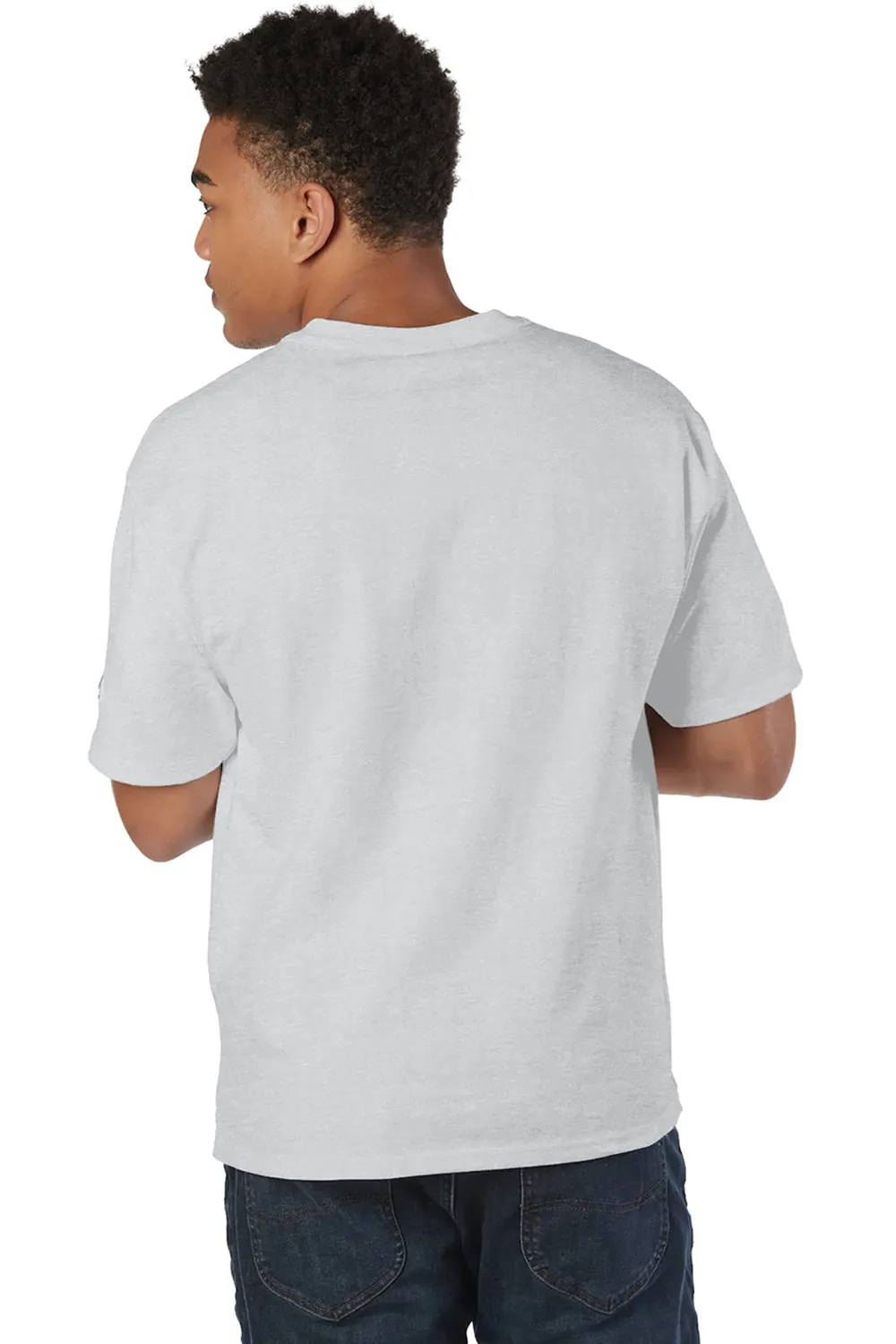 Champion Mens Heritage Short Sleeve Crewneck T-Shirt - Silver Grey