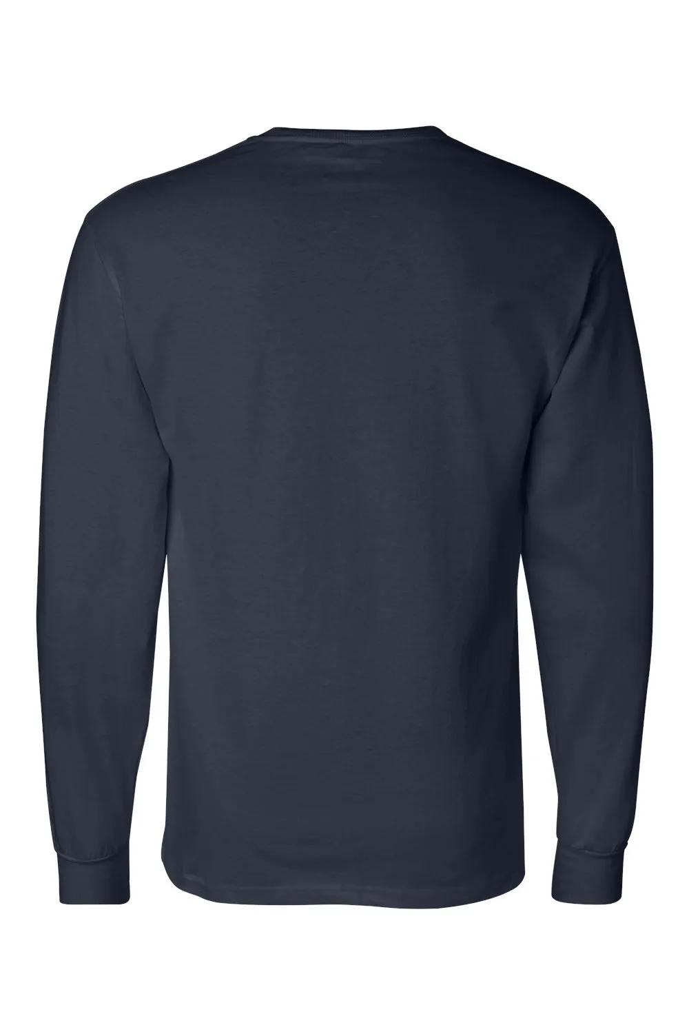 Champion Mens Long Sleeve Crewneck T-Shirt - Navy Blue - Closeout
