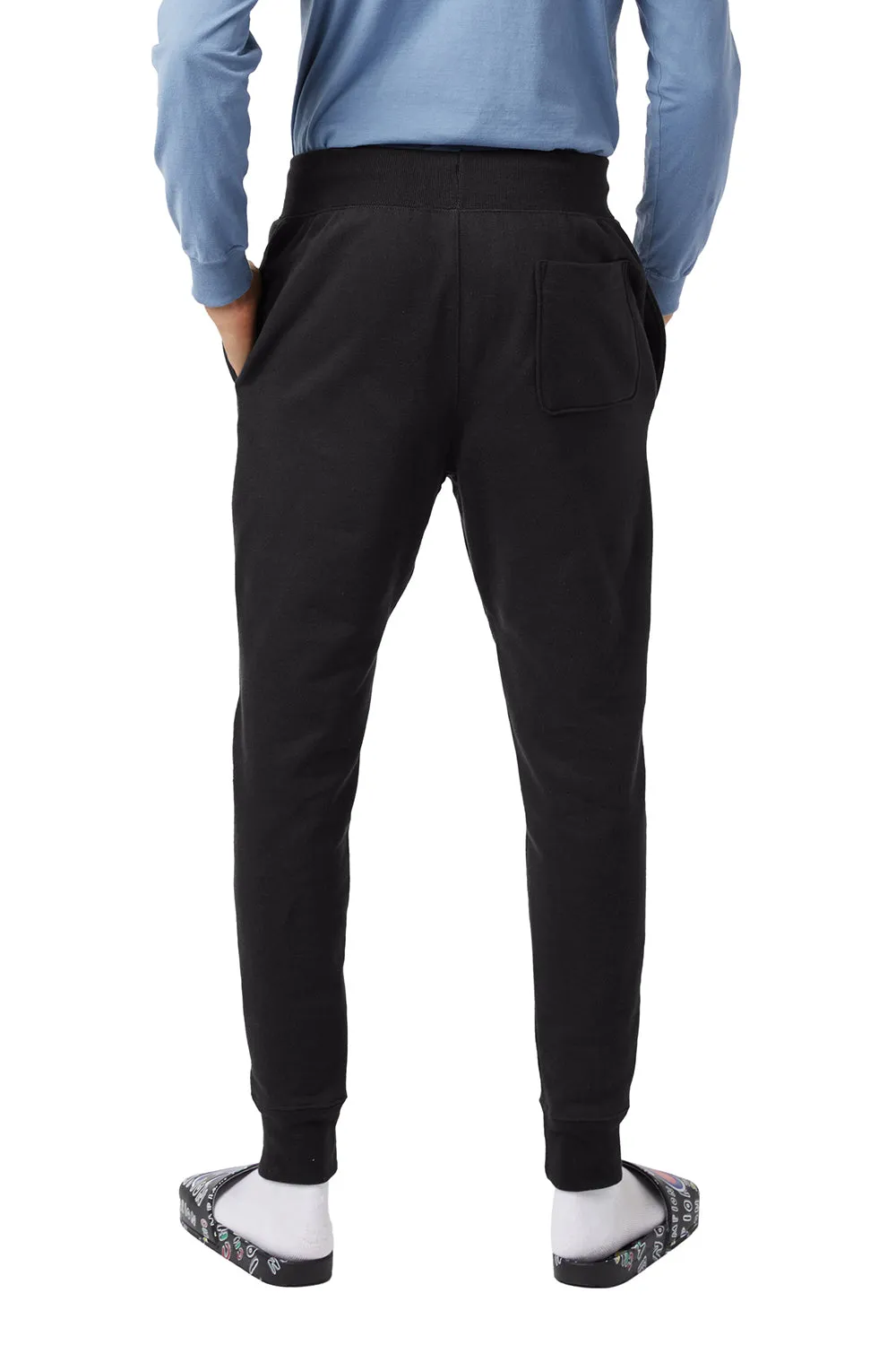 Champion Mens Powerblend Sweatpants w/ Pockets - Black - Closeout