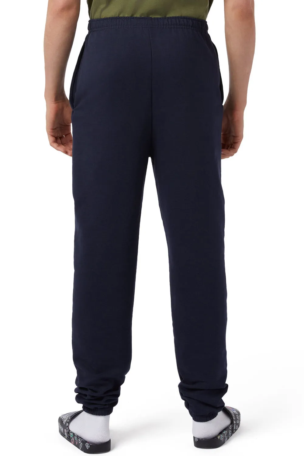 Champion Mens Powerblend Sweatpants w/ Pockets - Navy Blue - Closeout