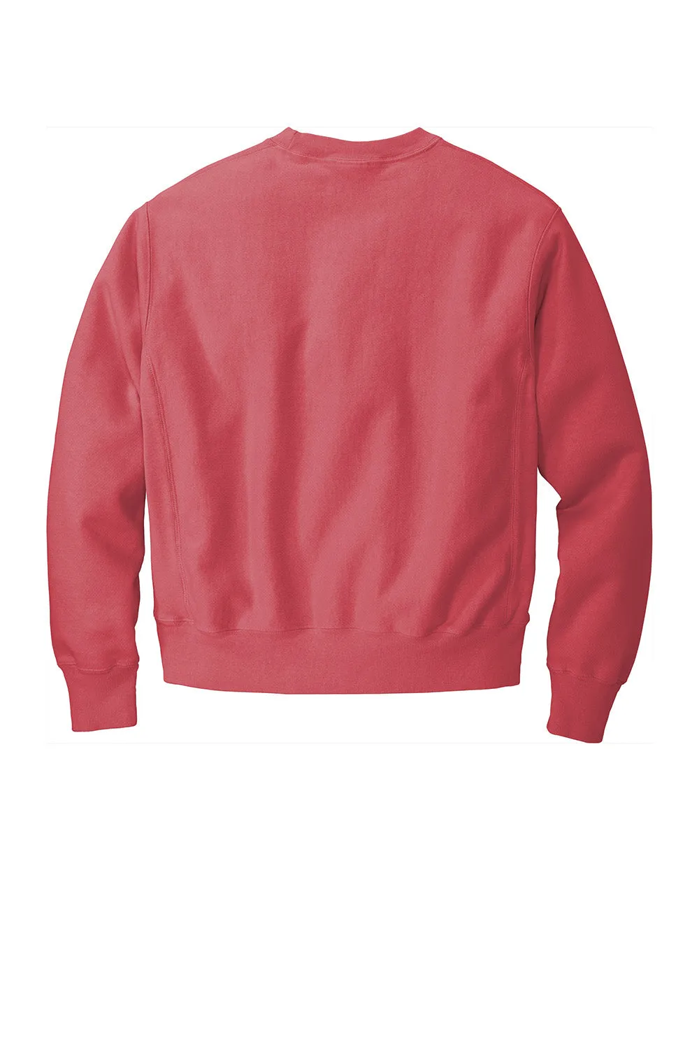 Champion Mens Reverse Weave Garment Dyed Crewneck Sweatshirt - Crimson Red