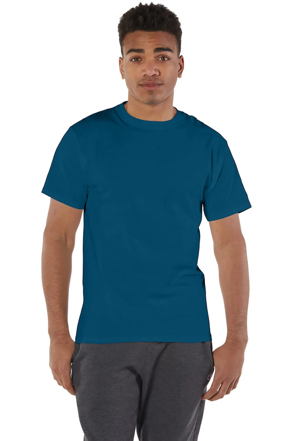 Champion Mens Short Sleeve Crewneck T-Shirt - Late Night Blue