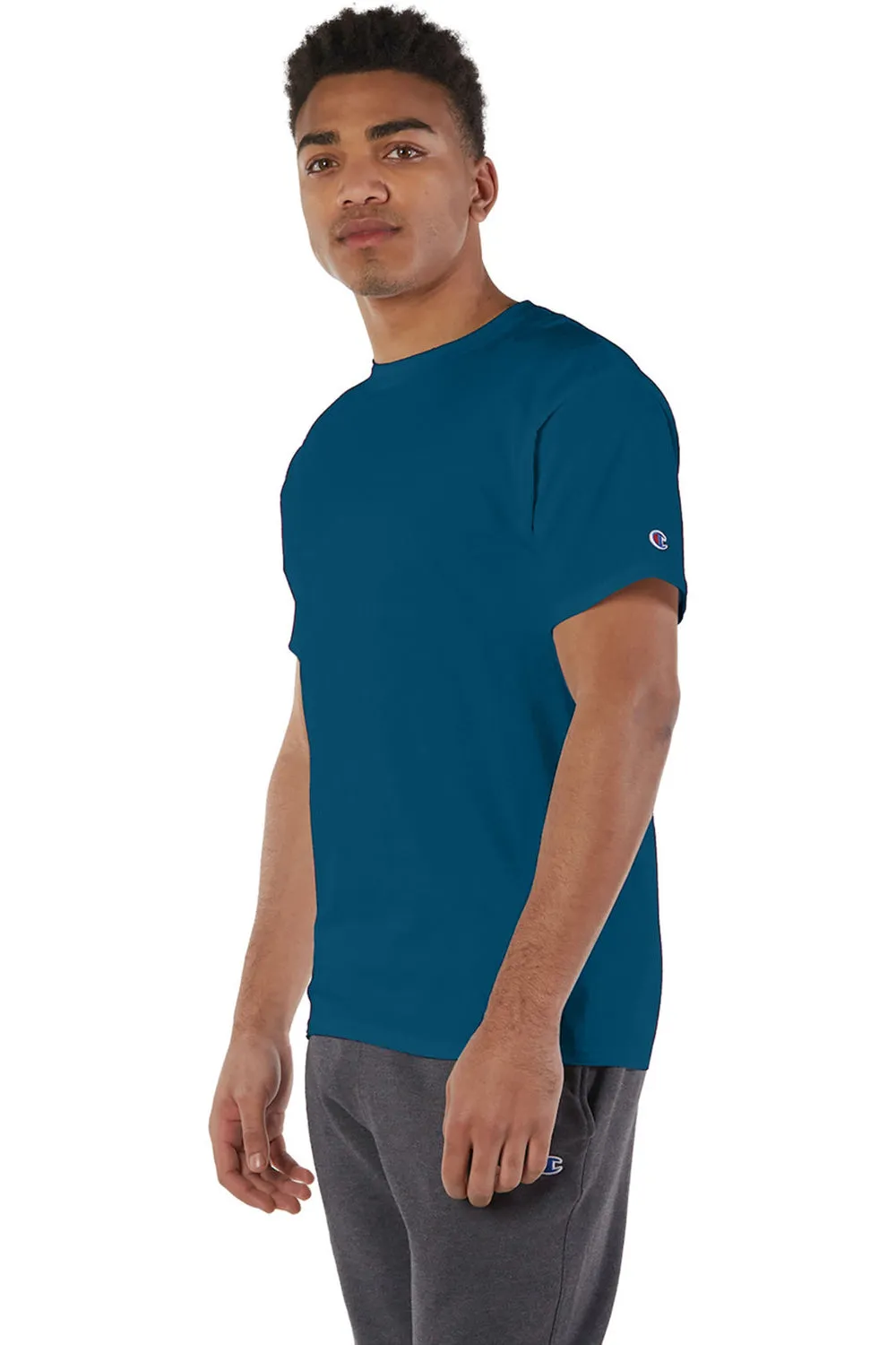 Champion Mens Short Sleeve Crewneck T-Shirt - Late Night Blue