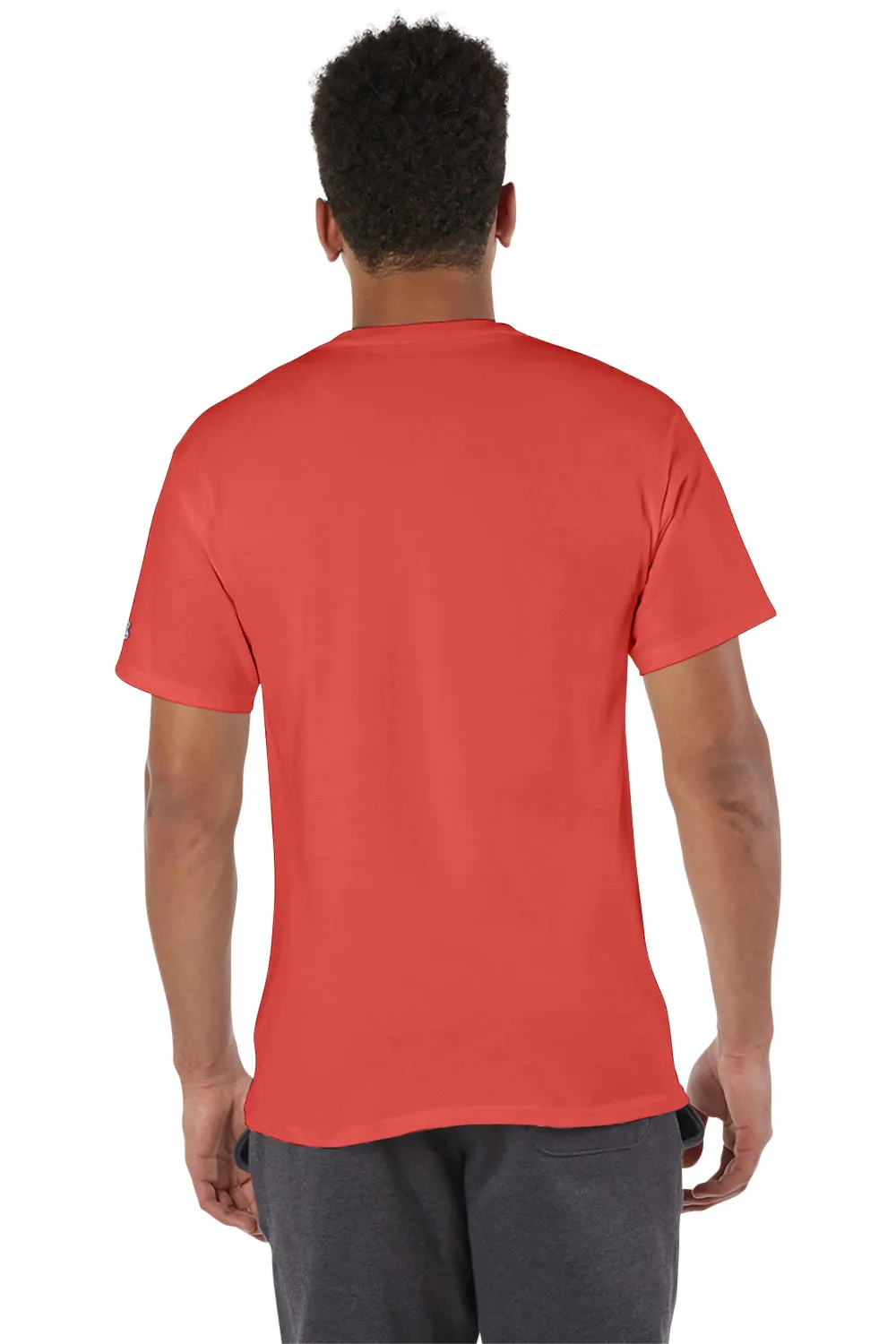 Champion Mens Short Sleeve Crewneck T-Shirt - Red River Clay