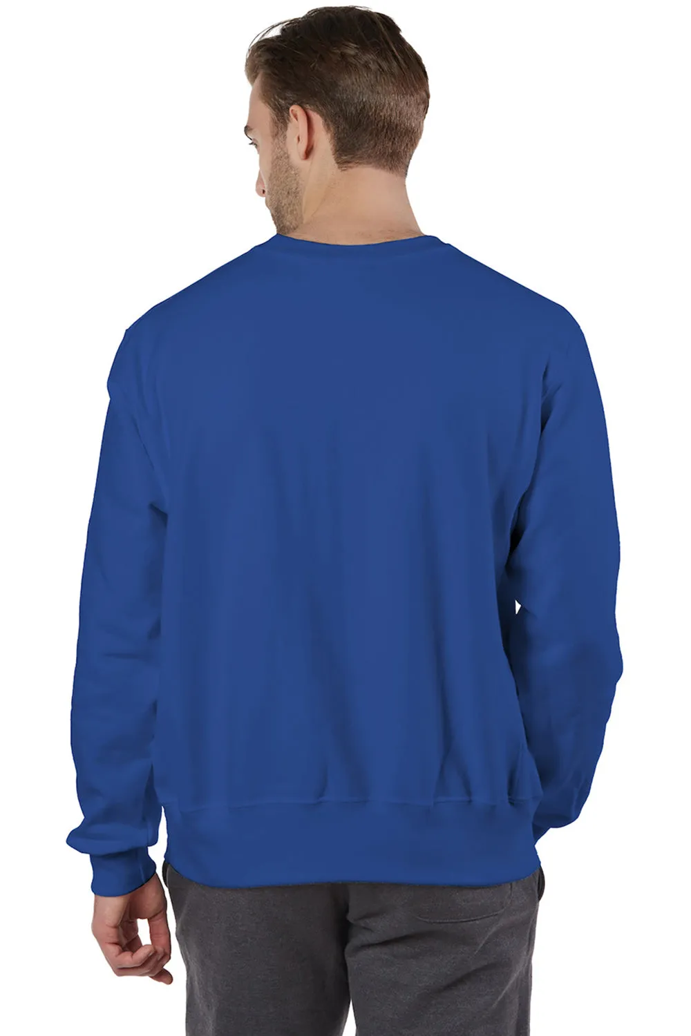Champion Mens Shrink Resistant Crewneck Sweatshirt - Athletic Royal Blue