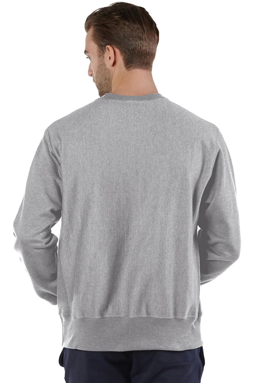 Champion Mens Shrink Resistant Crewneck Sweatshirt - Oxford Grey