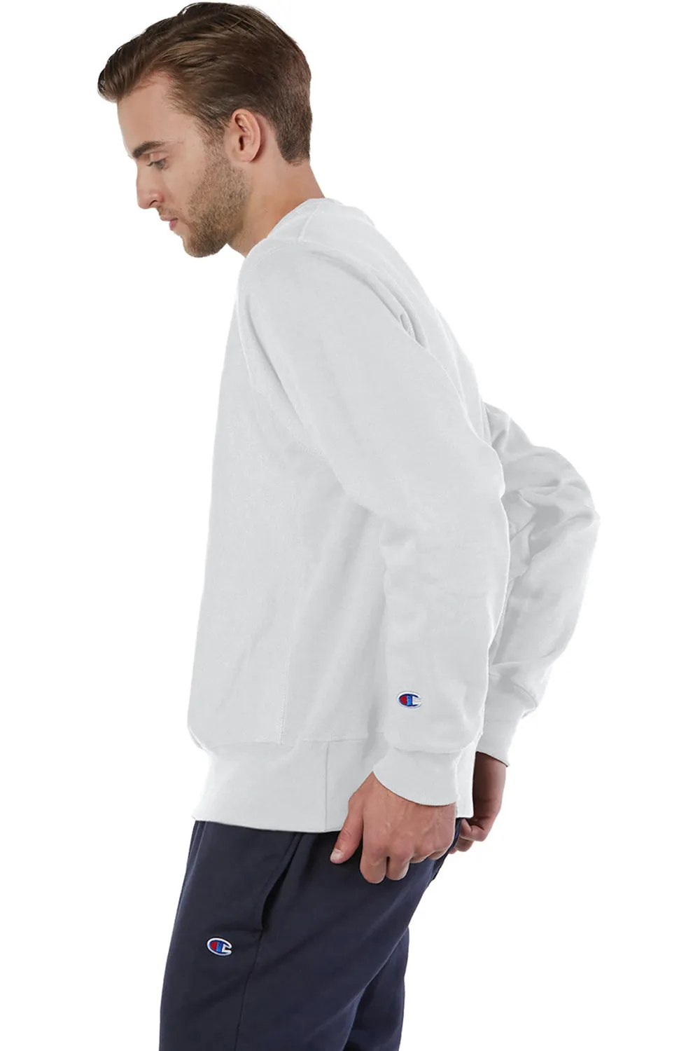 Champion Mens Shrink Resistant Crewneck Sweatshirt - Silver Grey