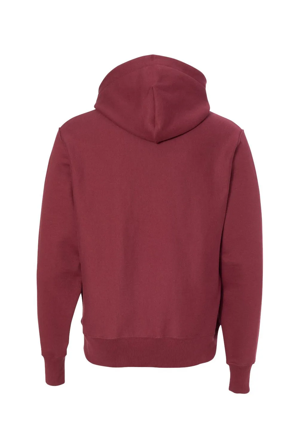 Champion Mens Shrink Resistant Hooded Sweatshirt Hoodie w/ Pouch Pocket - Cardinal Red