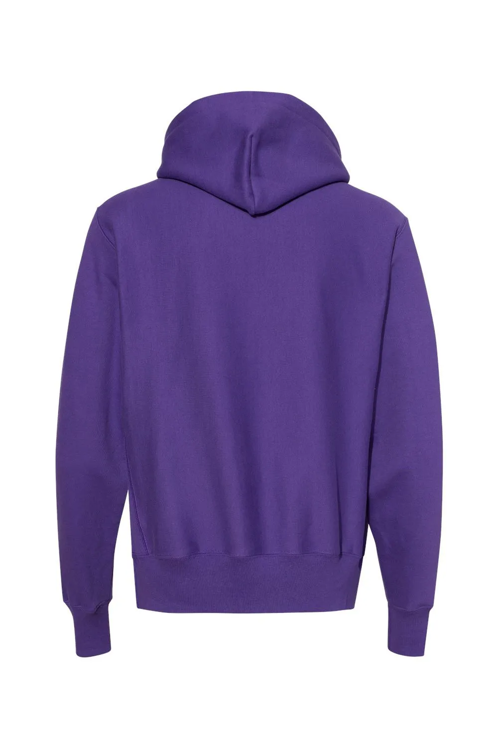 Champion Mens Shrink Resistant Hooded Sweatshirt Hoodie w/ Pouch Pocket - Purple
