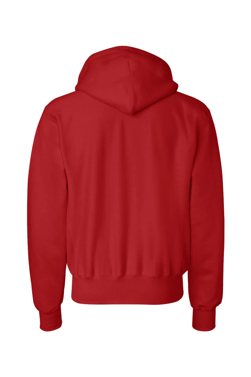 Champion Mens Shrink Resistant Hooded Sweatshirt Hoodie w/ Pouch Pocket - Scarlet Red