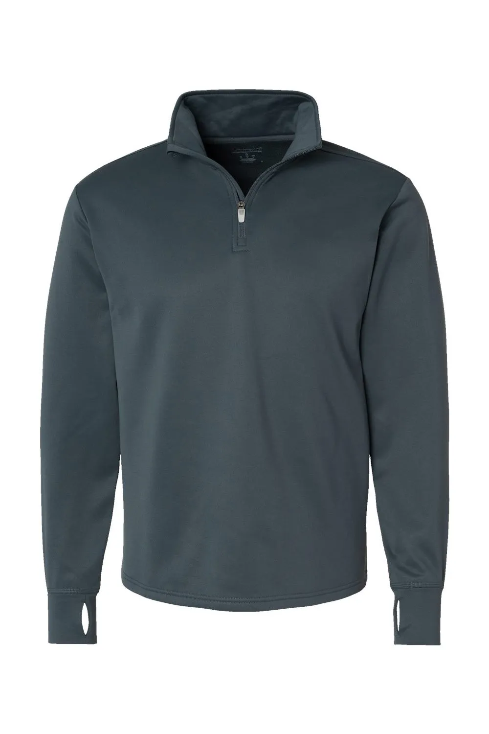 Champion Mens Sport 1/4 Zip Sweatshirt - Stealth Grey - Closeout