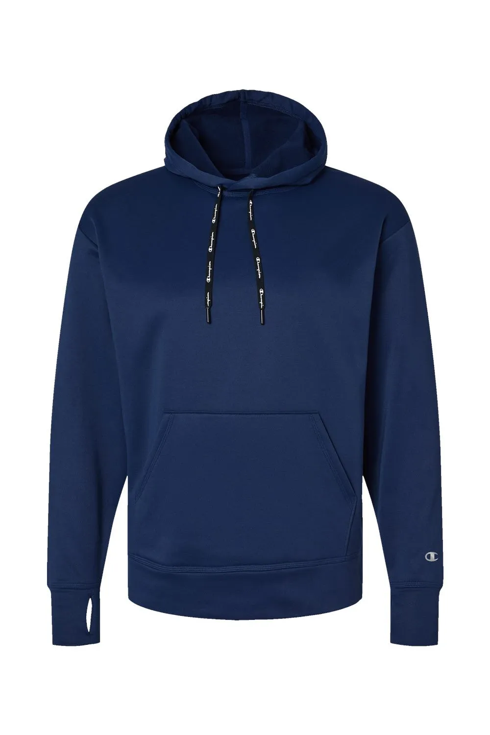 Champion Mens Sport Hooded Sweatshirt Hoodie w/ Pouch Pocket - Navy Blue - Closeout