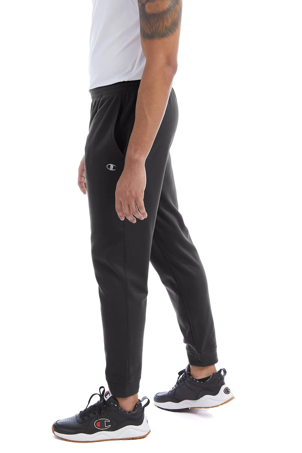 Champion Mens Sport Jogger Sweatpants w/ Pockets - Black - Closeout