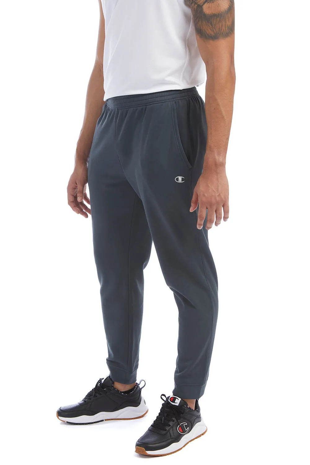 Champion Mens Sport Jogger Sweatpants w/ Pockets - Stealth Grey - Closeout