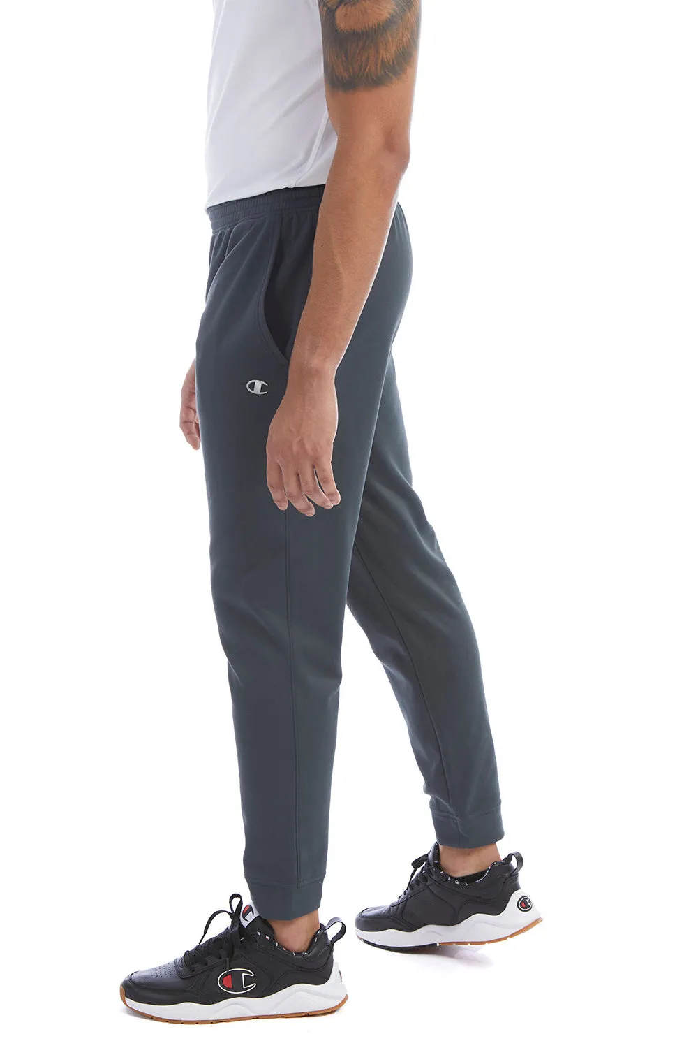 Champion Mens Sport Jogger Sweatpants w/ Pockets - Stealth Grey - Closeout