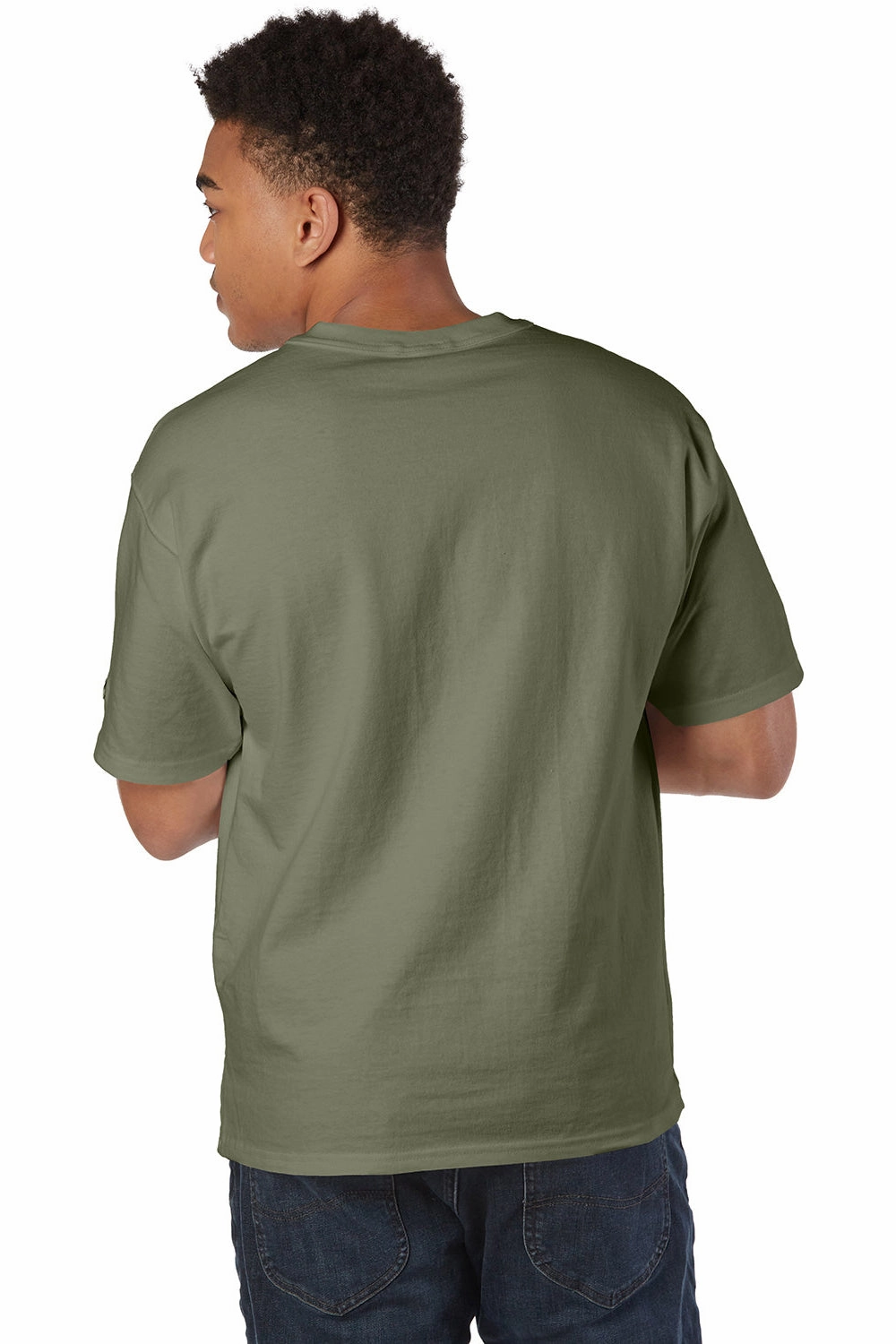 Champion Mens Heritage Short Sleeve Crewneck T-Shirt - Fresh Olive Green