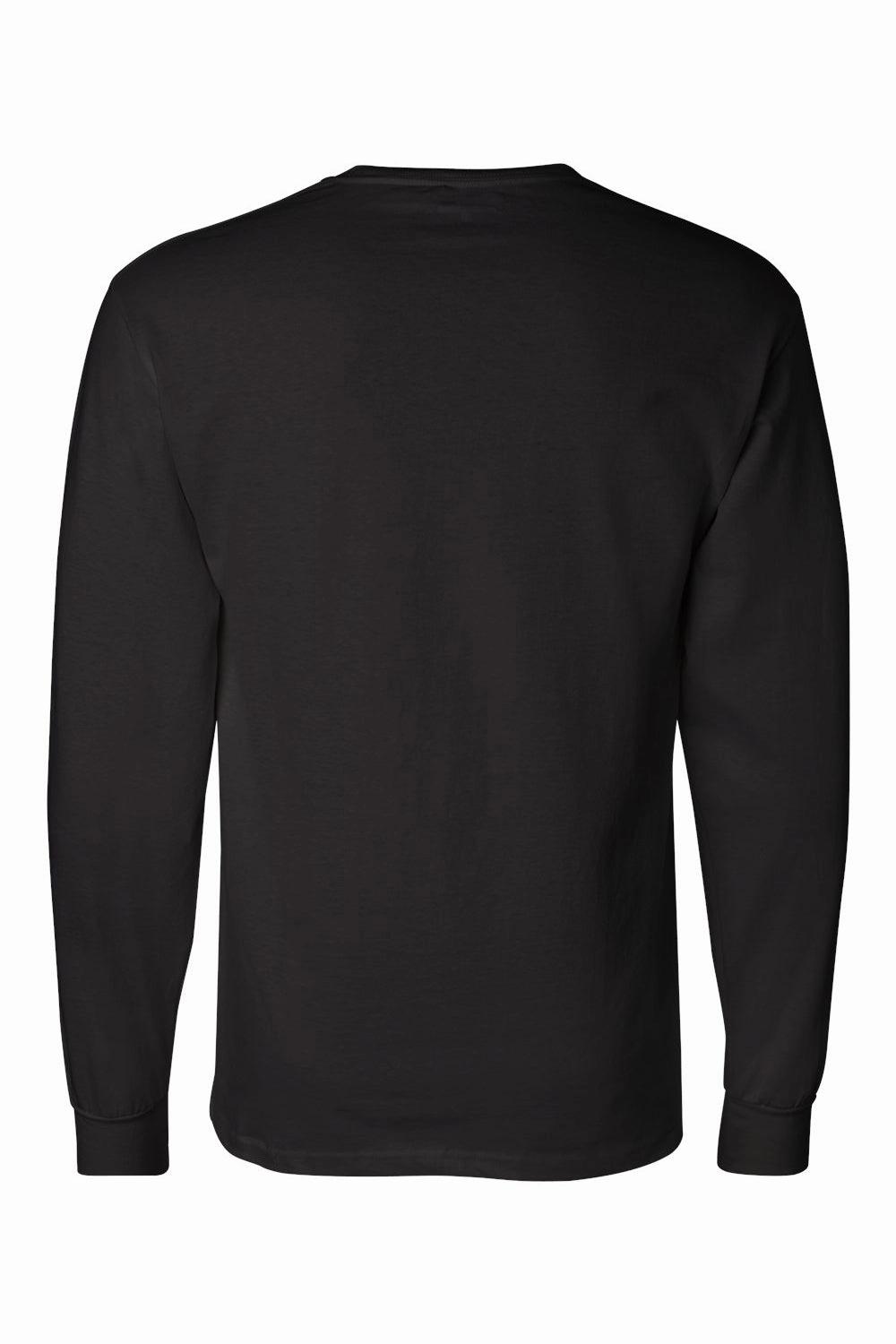 Champion Mens Long Sleeve Crewneck T-Shirt - Black - Closeout