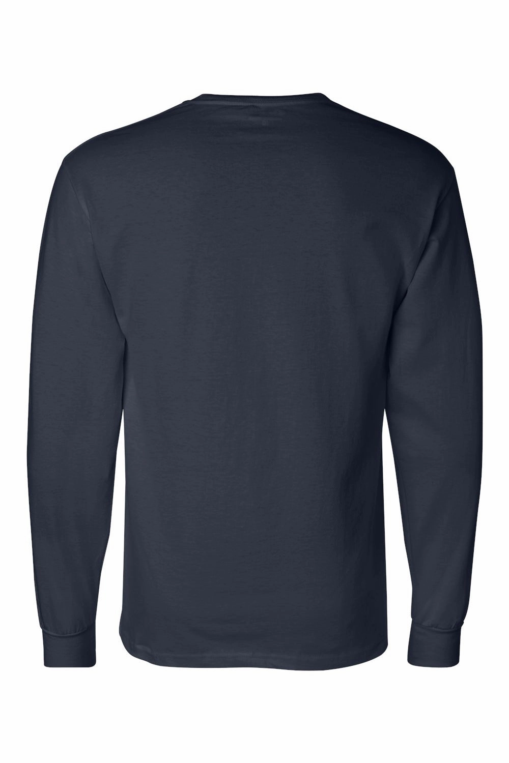 Champion Mens Long Sleeve Crewneck T-Shirt - Navy Blue - Closeout