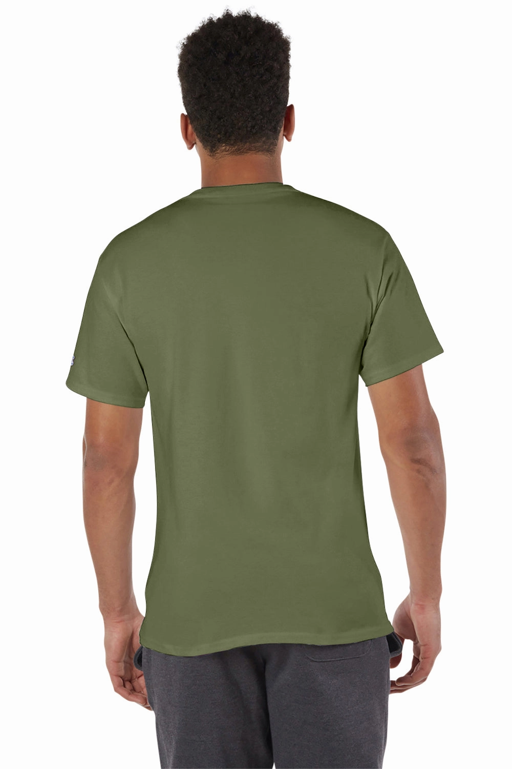 Champion Mens Short Sleeve Crewneck T-Shirt - Fresh Olive Green - Closeout