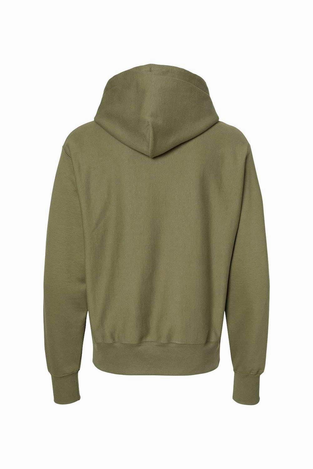Champion Mens Shrink Resistant Hooded Sweatshirt Hoodie w/ Pouch Pocket - Fresh Olive Green