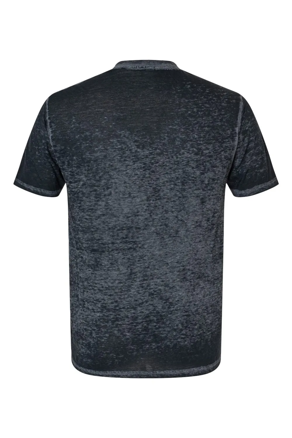 Colortone Mens Acid Wash Burnout Short Sleeve Crewneck T-Shirt - Twilight Black