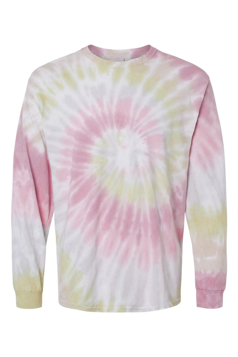Colortone Mens Long Sleeve Crewneck T-Shirt - Desert Rose