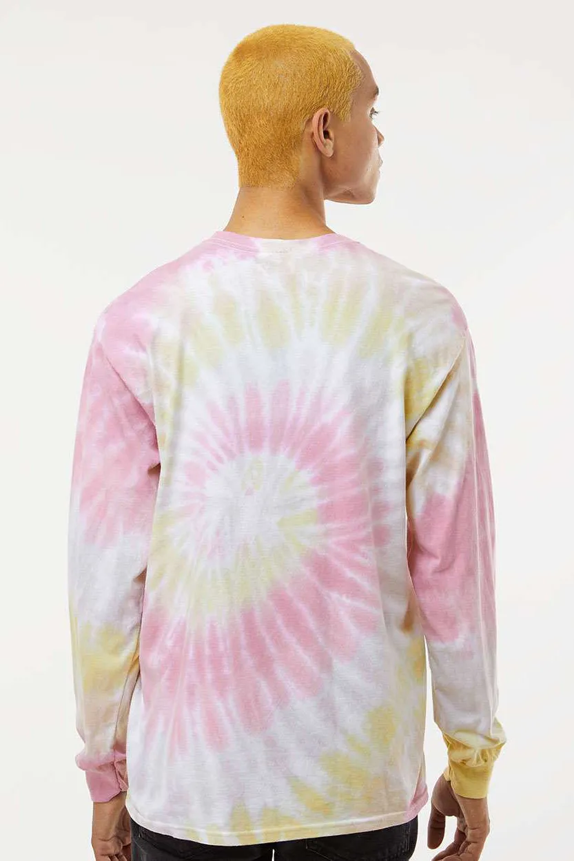 Colortone Mens Long Sleeve Crewneck T-Shirt - Desert Rose