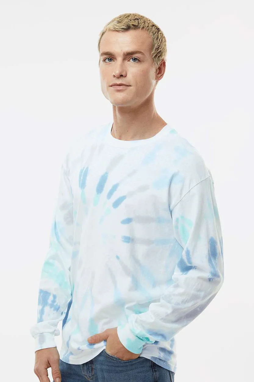 Colortone Mens Long Sleeve Crewneck T-Shirt - Glacier