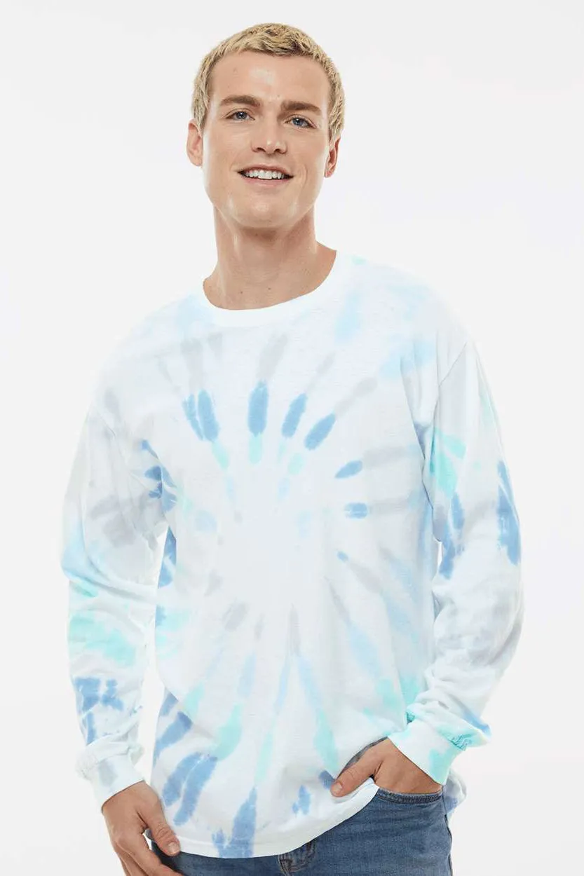 Colortone Mens Long Sleeve Crewneck T-Shirt - Glacier