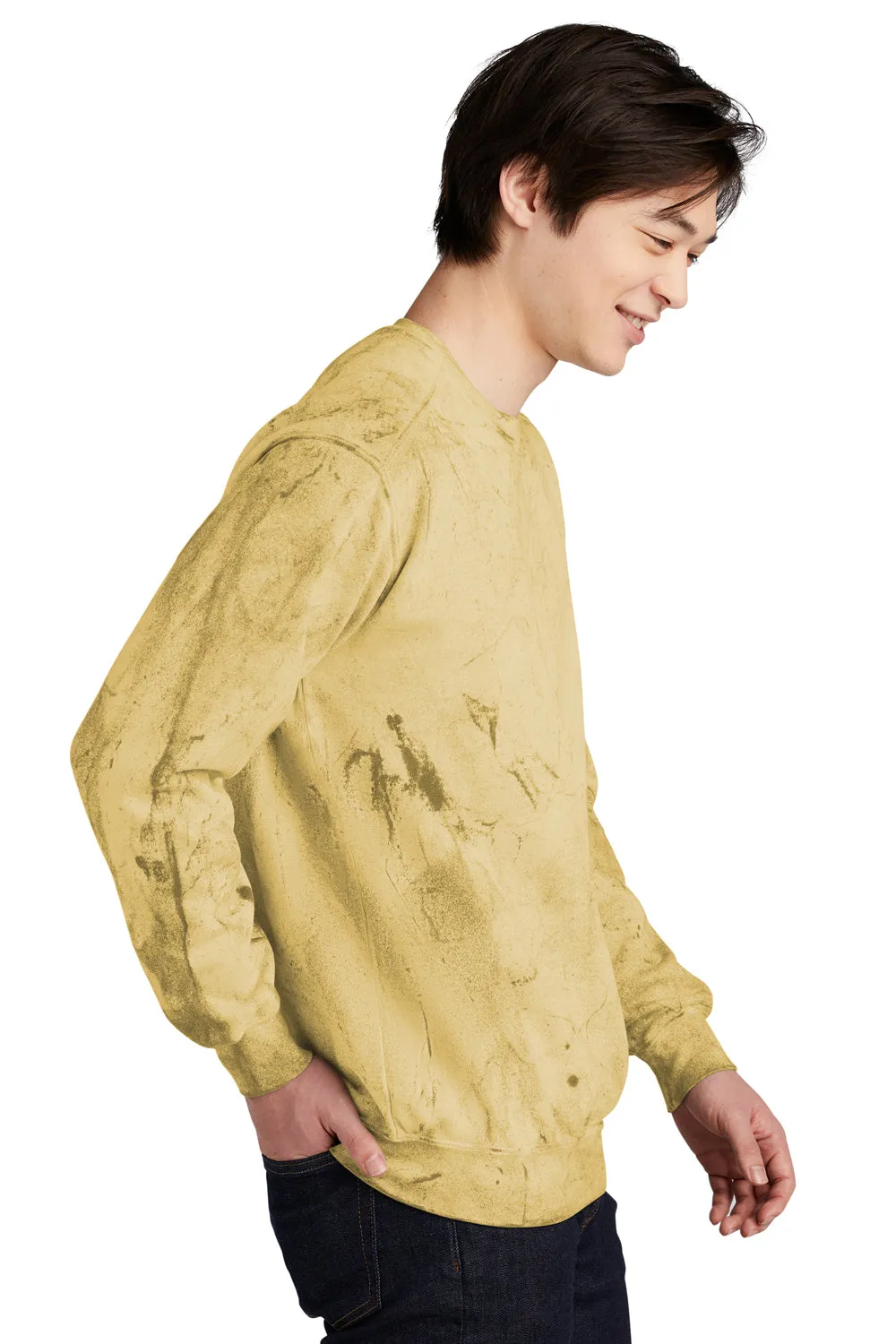 Comfort Colors Mens Color Blast Crewneck Sweatshirt - Citrine Yellow