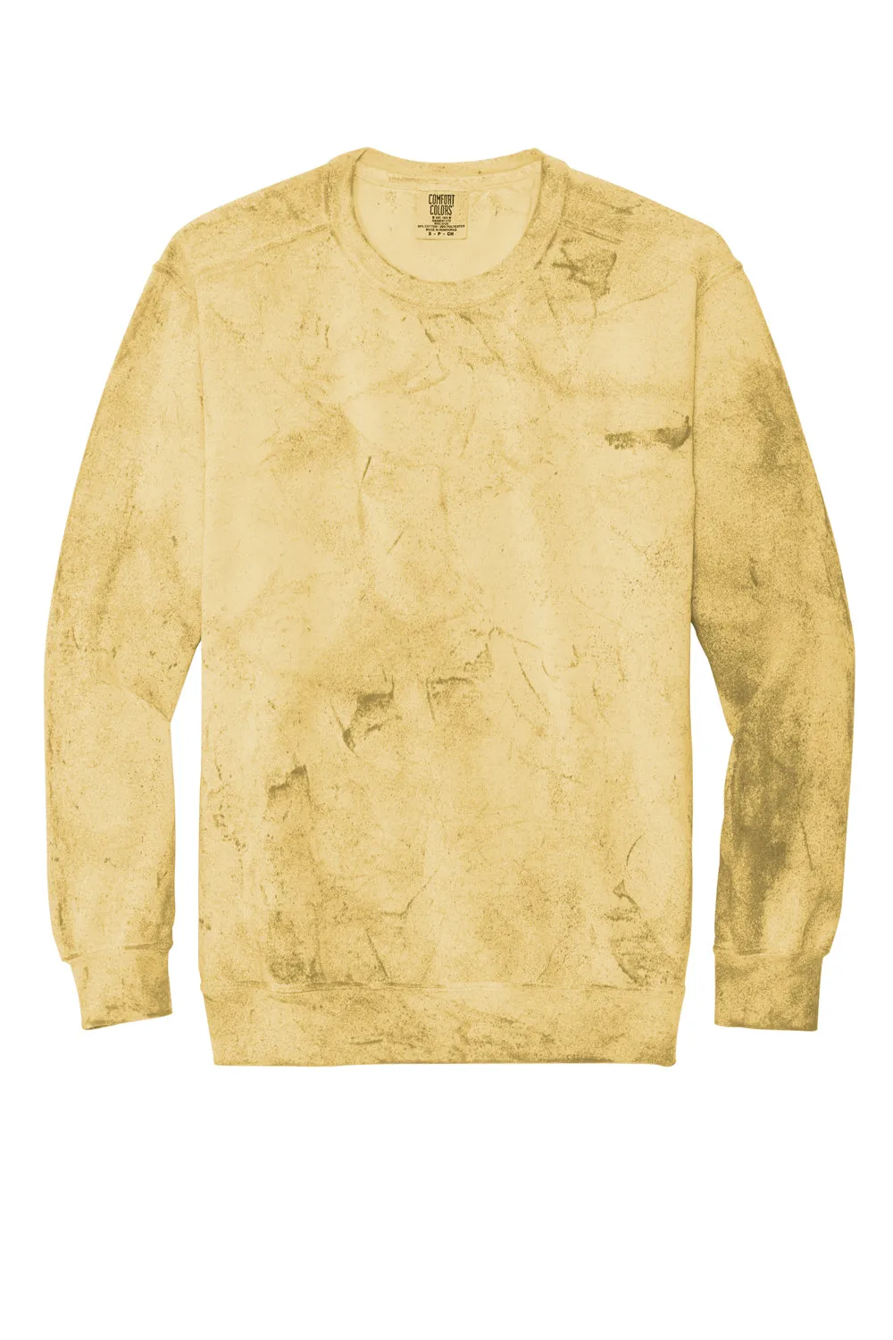 Comfort Colors Mens Color Blast Crewneck Sweatshirt - Citrine Yellow