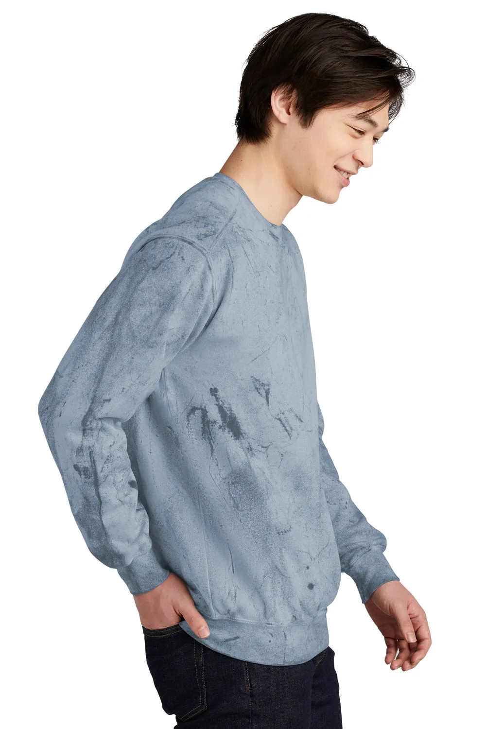 Comfort Colors Mens Color Blast Crewneck Sweatshirt - Ocean Blue