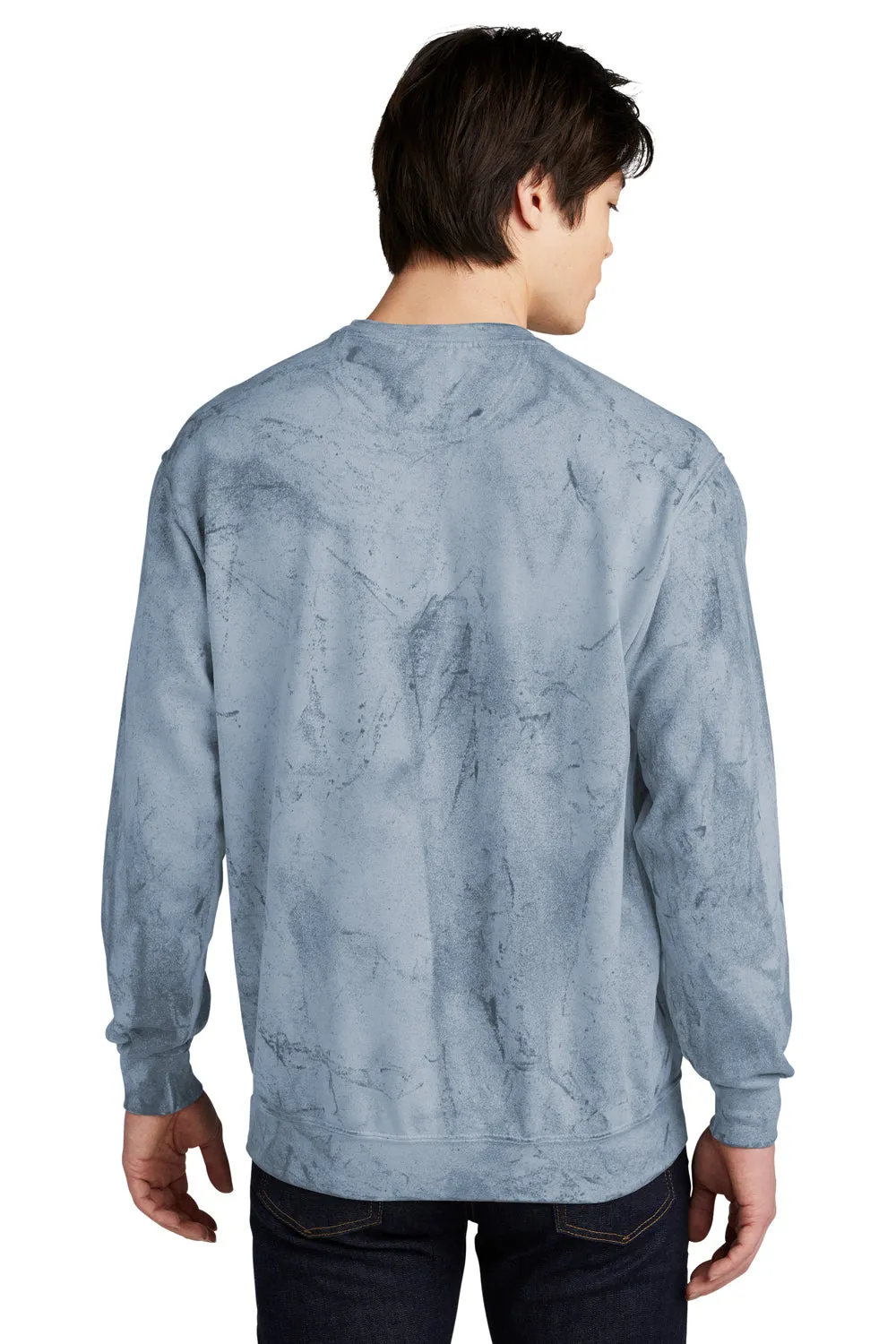 Comfort Colors Mens Color Blast Crewneck Sweatshirt - Ocean Blue