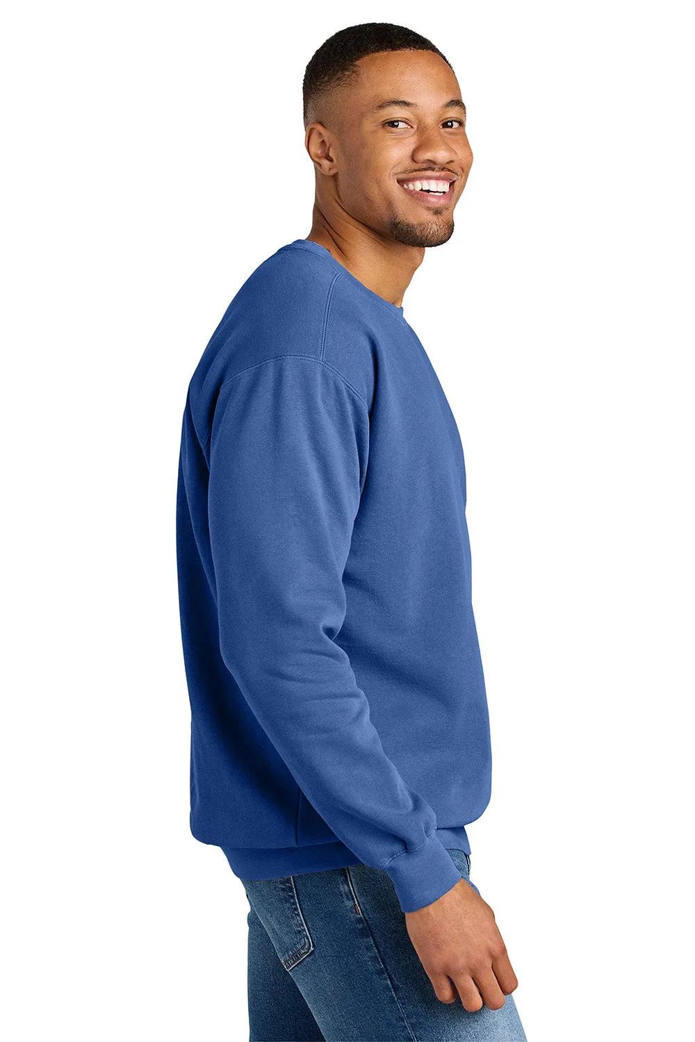 Comfort Colors Mens Crewneck Sweatshirt - Flo Blue