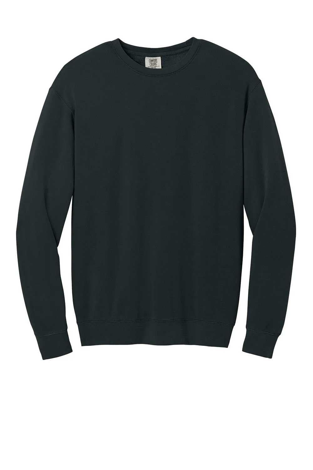 Comfort Colors Mens Garment Dyed Fleece Crewneck Sweatshirt - Black