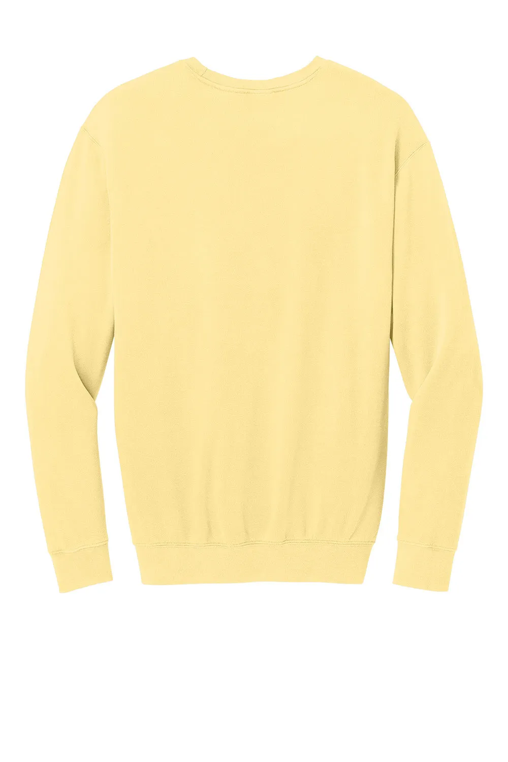 Comfort Colors Mens Garment Dyed Fleece Crewneck Sweatshirt - Butter Yellow