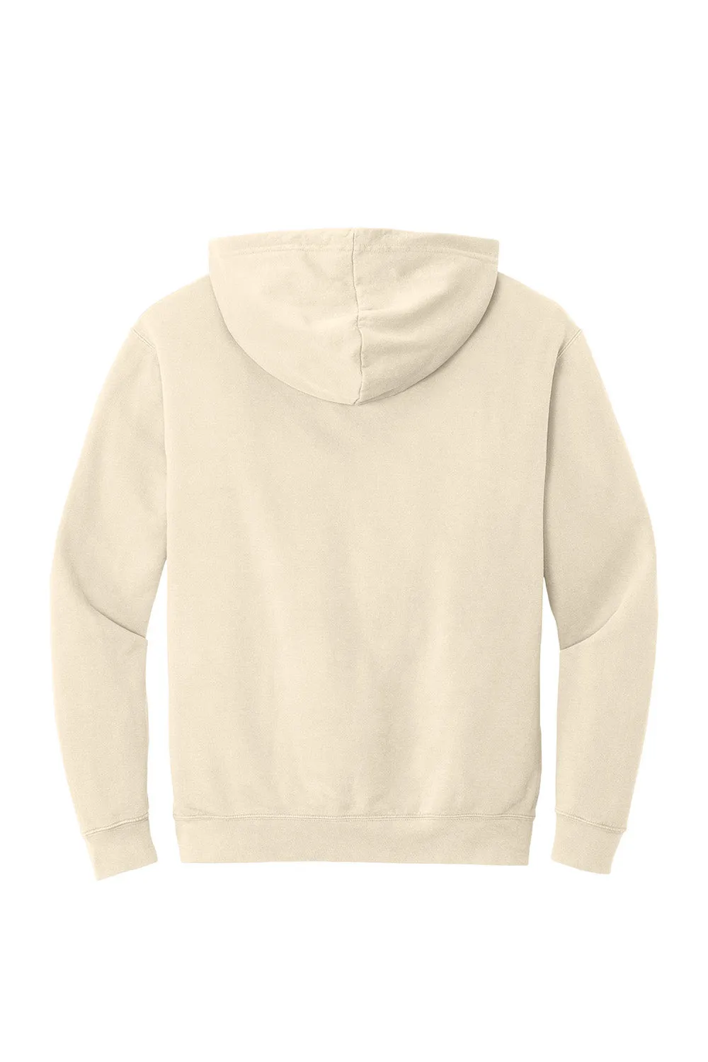 Comfort Colors Mens Garment Dyed Fleece Hooded Sweatshirt Hoodie - Ivory