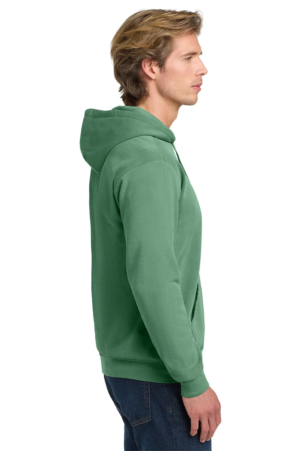 Comfort Colors Mens Hooded Sweatshirt Hoodie w/ Pouch Pocket - Light Green