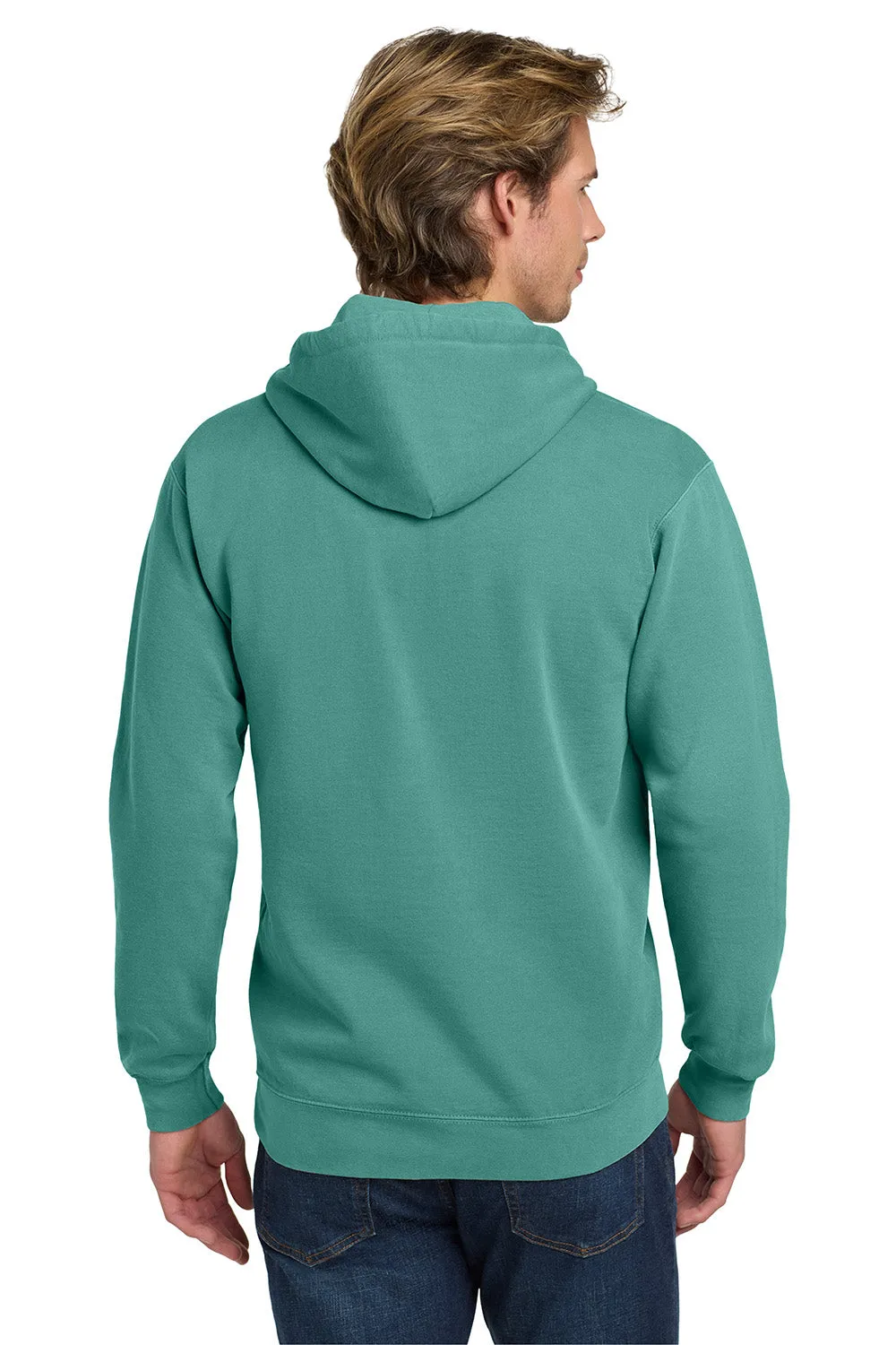 Comfort Colors Mens Hooded Sweatshirt Hoodie w/ Pouch Pocket - Seafoam Green
