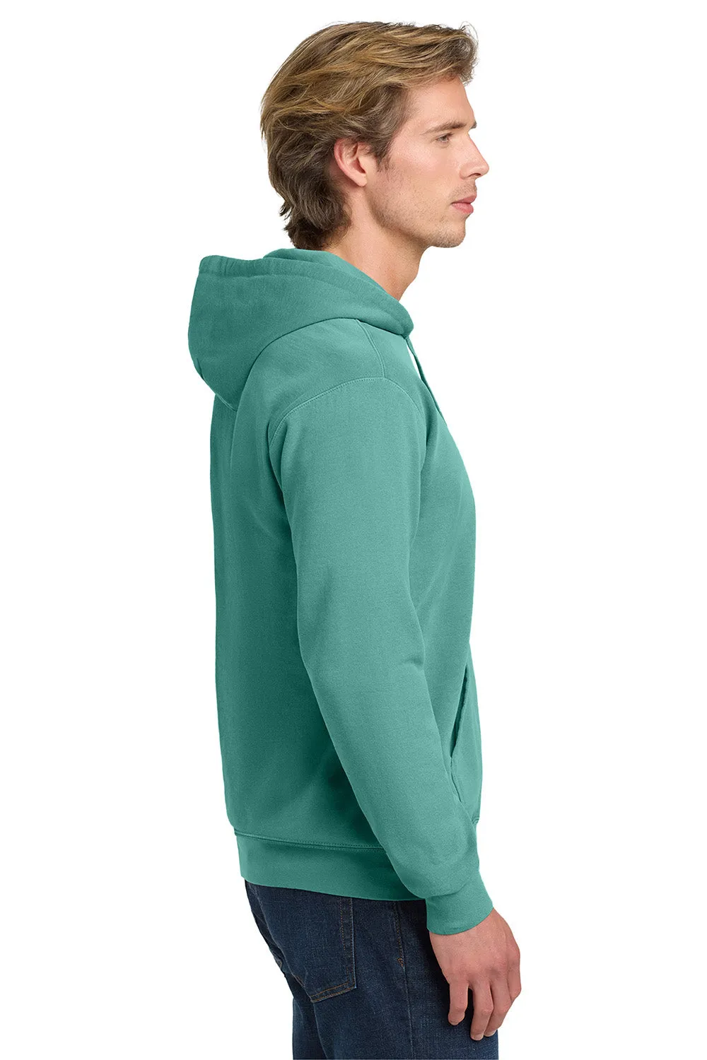 Comfort Colors Mens Hooded Sweatshirt Hoodie w/ Pouch Pocket - Seafoam Green