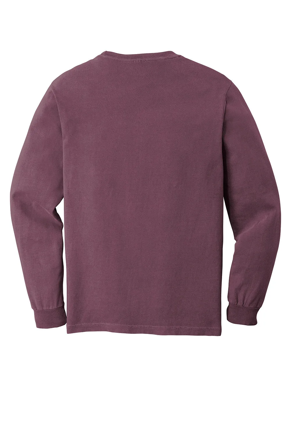 Comfort Colors Mens Long Sleeve Crewneck T-Shirt - Berry