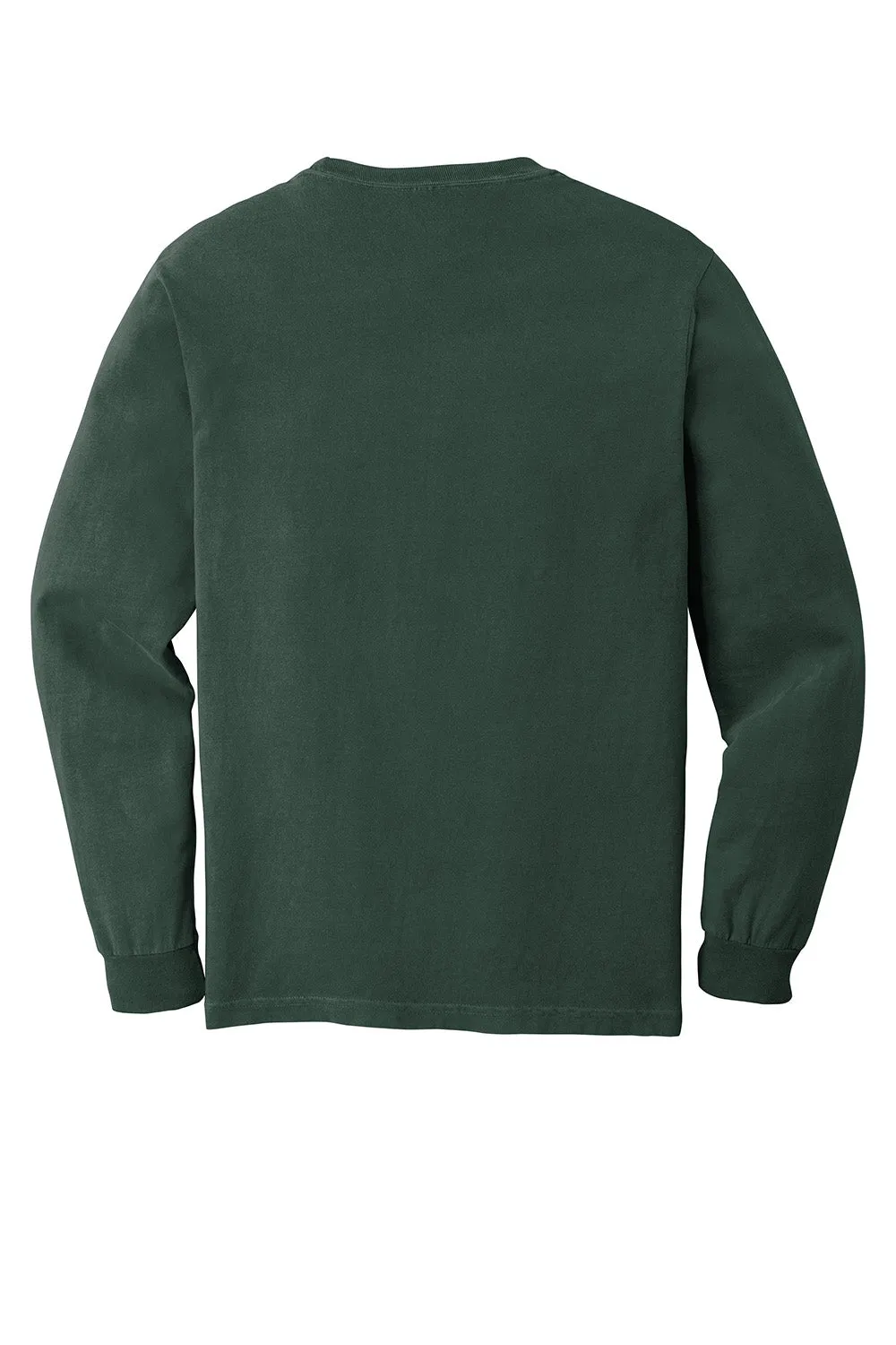 Comfort Colors Mens Long Sleeve Crewneck T-Shirt - Blue Spruce